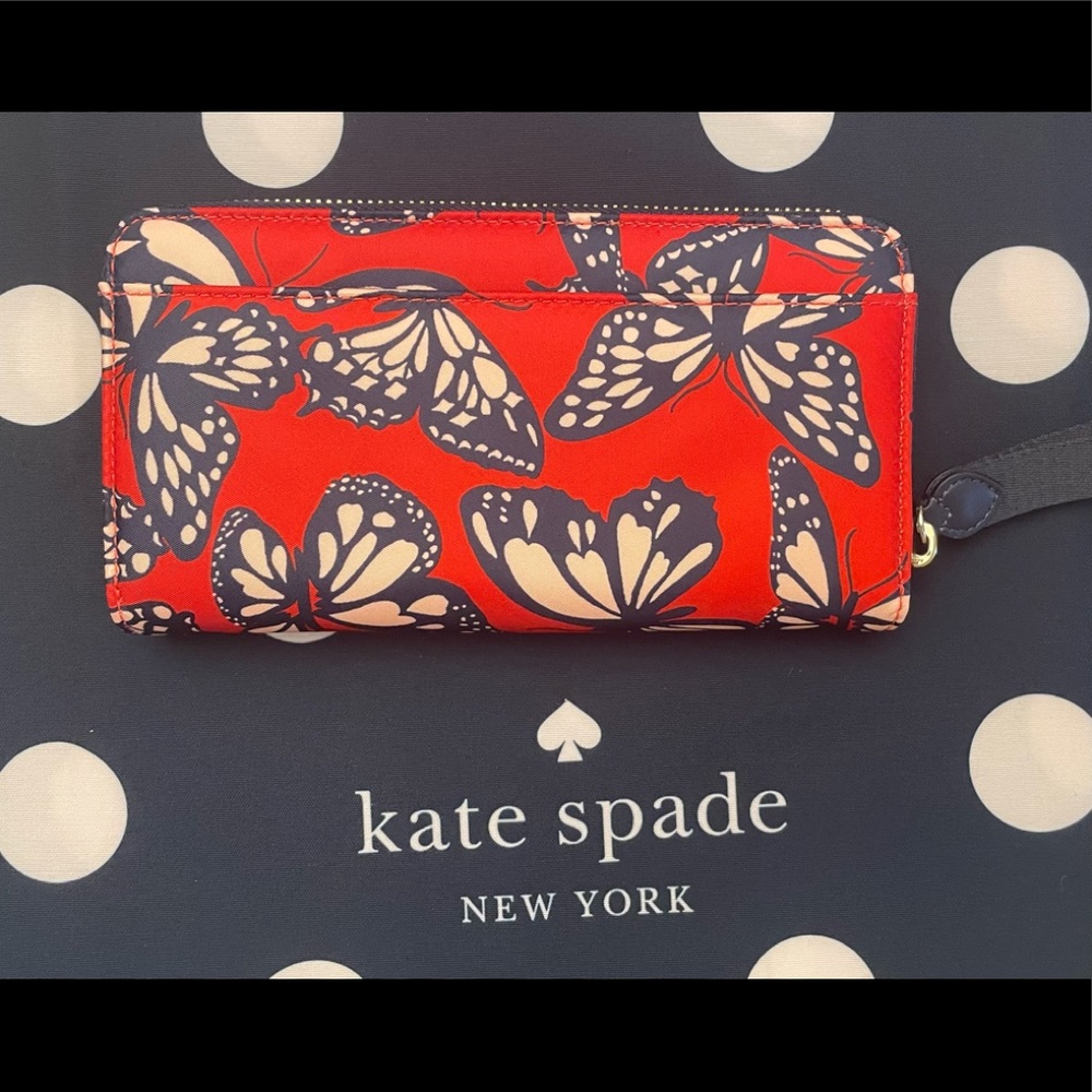 NWT kate spade Chelsea littler better butterfly wallet